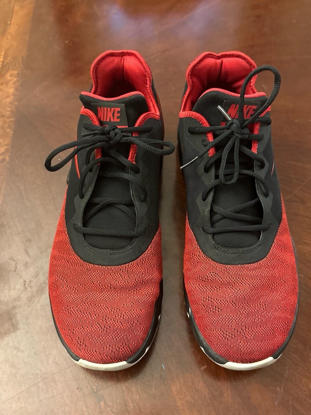 Nike Men’s Red and Black Basketball Shoes